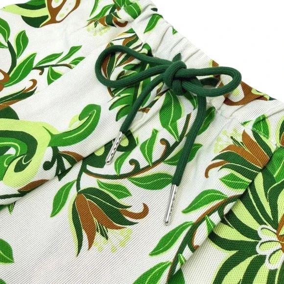 NWT Farm Rio Tie Front Cargo Shorts Pleated Tropical Sz XS Anthropologie $158 - Picture 10 of 14